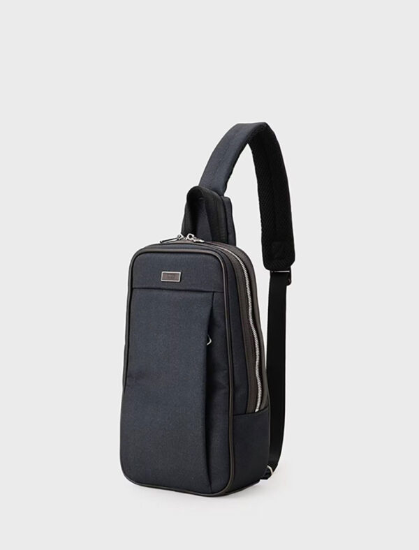 Black Modern Leather Backpack for Women - Image 2