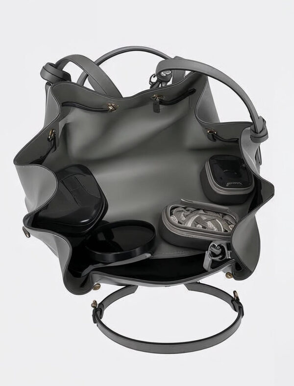 รับผลิตกระเป๋าหนัง bucket bag ดีไซน์โมเดิร์น